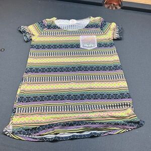 Colorful Striped T-Shirt Dress